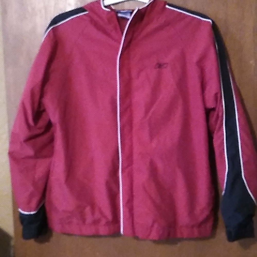 Reebok red windbreaker